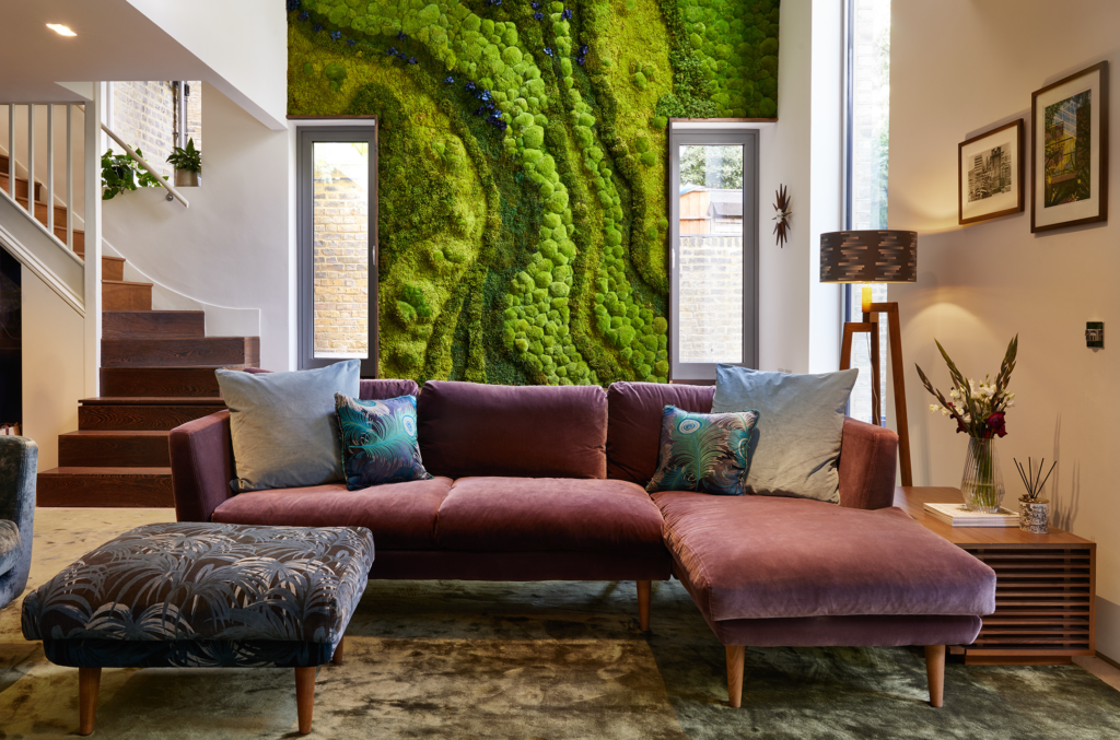 Moss Wall In Living Room